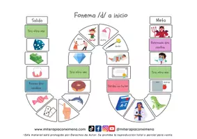 Vista previa - Juegos / Gamificación - Juego de mesa fonema d - página 3