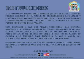 Vista previa - Juegos / Gamificación - Juego de mesa fonema n - página 2