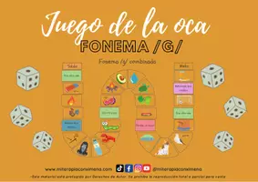 Vista previa - Juegos / Gamificación - Juego de mesa fonema G - Portada