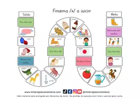 Vista previa - Juegos / Gamificación - Juego de mesa fonema X o J - página 3