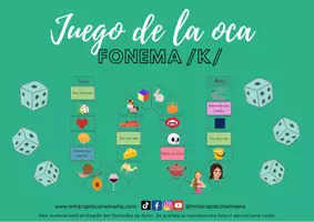 Vista previa - Juegos / Gamificación - Juego de mesa fonema k - Portada