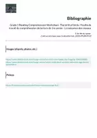 Aperçu - Tests - Grade 1 Reading Comprehension Worksheet- The birth of birds / Feuille de travail de compréhension de lecture de 1re année - La naissance des oiseaux - Page 1