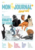 Aperçu - Jeux - Mon journal animal #9 / Les chats du monde - Page de couverture