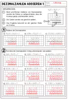 Vorschau - Arbeitsblätter - Dezimalzahlen addieren – Arbeitsblätter mit Lösungen | 5.–6. Klasse - Seite 3