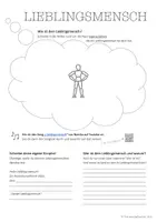Vorschau - Arbeitsblätter - Soziales Lernen: Mein Lieblingsmensch - Deckblatt