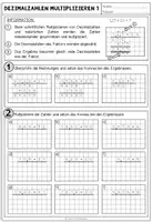 Vorschau - Arbeitsblätter - Dezimalzahlen / Kommazahlen multiplizieren – schriftliche Multiplikation üben | Arbeitsblätter 5.–6. Klasse - Seite 2