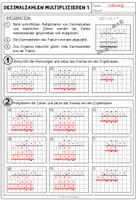 Vorschau - Arbeitsblätter - Dezimalzahlen / Kommazahlen multiplizieren – schriftliche Multiplikation üben | Arbeitsblätter 5.–6. Klasse - Seite 3