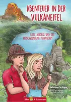 Vorschau - Arbeitsblätter - Unterrichtsmaterialien zum Kinderbuch "Abenteuer in der Vulkaneifel - Lilly, Nikolas und das verschwundene Manuskript" - Deckblatt