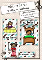 Vorschau - Bildkarten - Picture Cards Daily Routines - Deckblatt