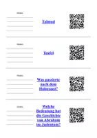 Vorschau - Anderer Materialtyp - QR-Codes-Liste "Judentum" - Seite 3