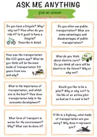 Aperçu - Jeux - Ask me anything about Transportation / Activités d'expression orale - Cartes de conversation sur le transport - Page 3