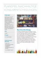 Vorschau - Spiele - Planspiel Nachhaltige Konsumentscheidungen BNE - Deckblatt