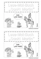 Vorschau - Arbeitsblätter - Lese-Mal-Buch: Sankt Martin - Seite 1