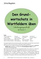 Vorschau - Arbeitsblätter - Den Grundwortschatz in Wortfeldern üben, SAS ab Kl. 2 - Deckblatt
