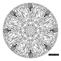 Vorschau - Arbeitsblätter - Mandala Malbuch: Monstermäßige Monstermandalas Halloween Kopiervorlage Mandala - Seite 1