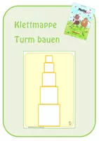Vorschau - Stationenlernen - Klettmappe - Turm bauen (Probeexemplar) - Deckblatt