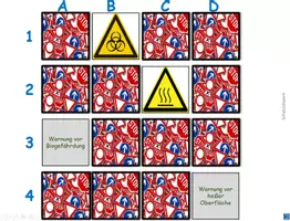Vorschau - Spiele - Merk es dir Warnschilder Variante 1 PowerPoint Spiel - Deckblatt