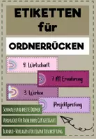 Vorschau - Anderer Materialtyp - Ordnerrücken - Vordrucke (rosa) - Deckblatt