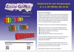 Vorschau - Audio-Dateien - Kinderlied für Glockenspiele - A, a, a, der Winter, der ist da - Deckblatt