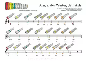 Vorschau - Audio-Dateien - Kinderlied für Glockenspiele - A, a, a, der Winter, der ist da - Seite 1
