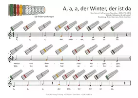 Vorschau - Audio-Dateien - Kinderlied für Glockenspiele - A, a, a, der Winter, der ist da - Seite 2
