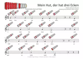 Vorschau - Audio-Dateien - Kinderlied für Glockenspiele - Mein Hut, der hat drei Ecken - Seite 3