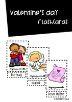 Vorschau - Poster - Valentine's Day Flashcards inkl. word cards - Deckblatt