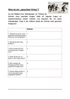 Vorschau - Arbeitsblätter - Kann ein Krieg fair und gerecht sein? - Deckblatt