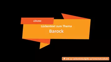 Vorschau - Arbeitsblätter - Lernposter + Barock (Arbeitsblatt und Lösung zum Lückentext von unterricht.schule) + Mindmap + Infografik - Seite 1