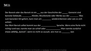 Vorschau - Arbeitsblätter - Lernposter + Barock (Arbeitsblatt und Lösung zum Lückentext von unterricht.schule) + Mindmap + Infografik - Seite 2
