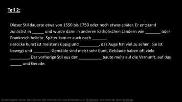 Vorschau - Arbeitsblätter - Lernposter + Barock (Arbeitsblatt und Lösung zum Lückentext von unterricht.schule) + Mindmap + Infografik - Seite 3