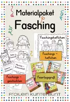 Vorschau - Unterrichtsreihen - Materialpaket Fasching - Deckblatt