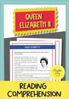 Aperçu - Feuilles d'exercices - Queen Elizabeth II Biography; Reading Comprehension (Anglais) - Page de couverture
