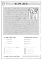 Vorschau - Arbeitsblätter - Leseaufgaben Schulgeschichten - sinnerfassendes Lesen - Seite 2