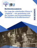 Vorschau - Stundenentwürfe - Zur Lage der arbeitenden Klasse in „England“ – wie gestalteten sich die sozialen und wirtschaftlichen Verhältnisse in Großbritannien? - Deckblatt