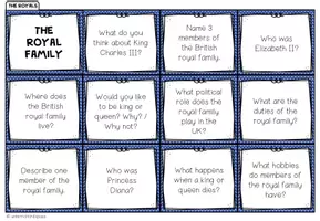 Vorschau - Fördermaterial/Inklusion - The Royal Family - Conversation Cards - Seite 1