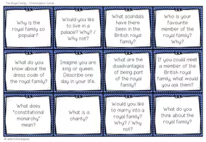 Vorschau - Fördermaterial/Inklusion - The Royal Family - Conversation Cards - Seite 2