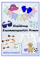 Vorschau - Spiele - Einführung Zusammengesetzte Nomen - situativ eingebettet - Deckblatt