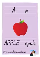 Vista previa - Tarjetas / Manipulativos - Abecedario comida inglés - página 1