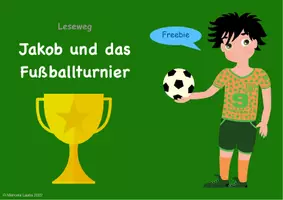 Vorschau - Arbeitsblätter - Leseweg / Lesespaziergang Thema Fußball - Seite 1