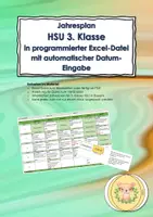 Vorschau - Lehrpläne/Lehrermaterial - Materialpaket: Jahresplan HSU 3+4 Klasse - Deckblatt