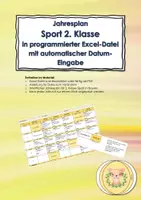 Vorschau - Lehrpläne/Lehrermaterial - Materialpaket: Jahrespläne Sport Klasse 2-4 - Deckblatt