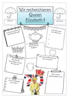 Vorschau - Arbeitsblätter - Queen Elizabeth die Zweite (ein Steckbrief): wir recherchieren über ihr Leben - Seite 1