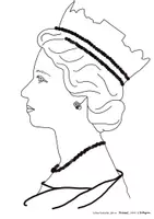 Vorschau - Arbeitsblätter - Kunst - Queen Elizabeth II - Ausmalbild - PopArt-Bild gestalten anlässlich des Todestages der britischen Königin Elisabeth der Zweiten 2022 - Seite 2