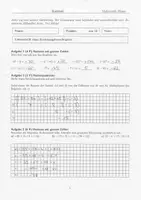 Vorschau - Klassenarbeiten - Klassenarbeit ganze Zahlen / negative Zahlen mit Lösung - Deckblatt