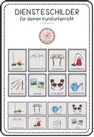 Vorschau - Präsentationen/Tafelbilder - Diensteschilder für den Kunst- und Werkunterricht: Ämtliplan - Deckblatt