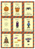 Vista previa - Tarjetas / Manipulativos - Halloween: I have... Who has...?; tarjetas (inglés) - página 3