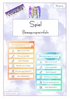 Vorschau - Aufgabenkarten - Freebie - Spiel - Bewegungswürfeln - Deckblatt