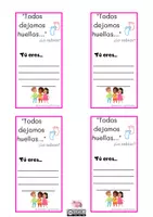 Vista previa - Tarjetas / Manipulativos - Actividad para motivar al alumnado: TODOS DEJAMOS HUELLA - Portada