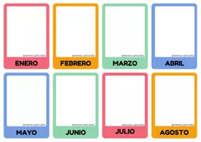 Vista previa - Tarjetas / Manipulativos - Asamblea: Flashcards tiempo, días, meses - página 3